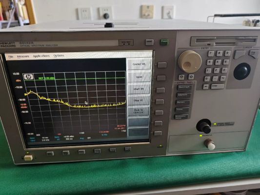 High Accuracy Used Optical Spectrum Analyzer Agilent 86142A 600 – 1700 Nm