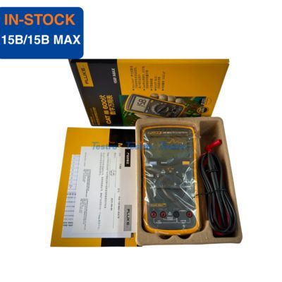 Fluke 15B+ / 15B MAX Digital Multimeter 1000V 10A 4000 6000 Counts Backlit LCD CAT III 600V