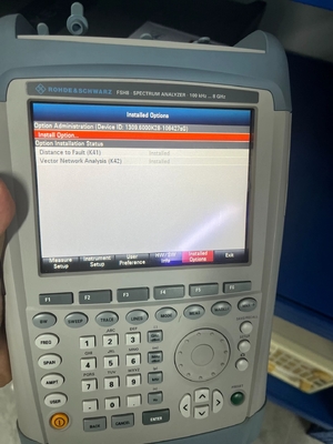 8 GHz Handheld RF Spectrum Analyzer Rohde & Schwarz R&S FSH8