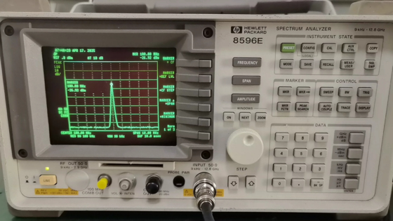 Agilent HP 8596E 12.8 GHz Portable RF Spectrum Analyzer 16.4 kg