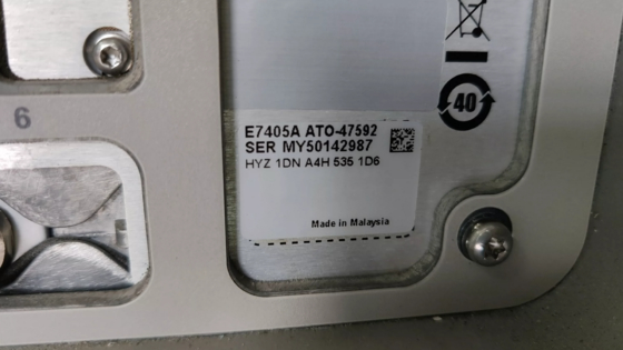 26.5 GHz EMC Ready RF Spectrum Analyzer Keysight Agilent E7405A