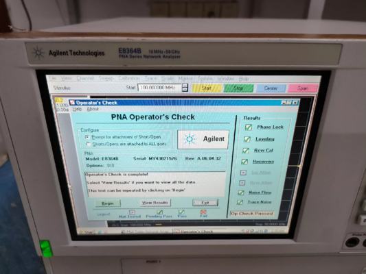 High Dynamic Range 50 GHz  PNA Network Analyzer Agilent E8364B