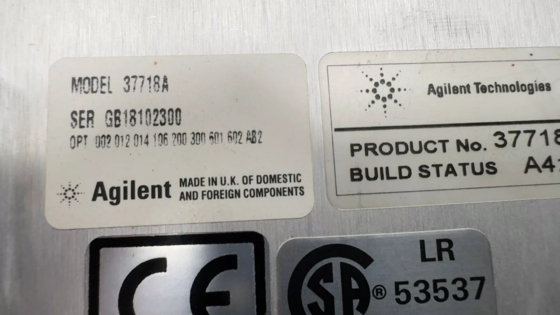 Agilent 37718A OmniBER 718 Optical Spectrum Analyzer 2.5 Gb/S SDH/SONET Communications Performance Analyzer