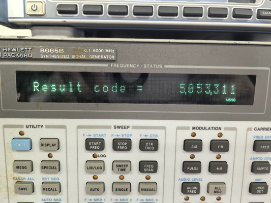 HP Agilent 8665B RF Signal Generator 6 GHz Low Phase Noise Synthesized Signal Generator