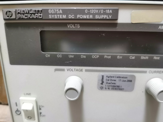 DC HP Agilent Programmable Power Supply 6675A 120 V / 18 A 2 KW