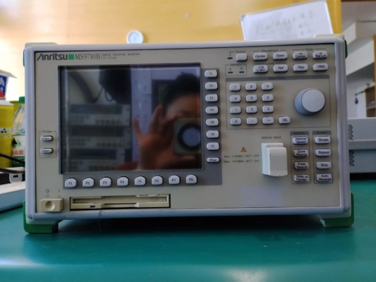 MS9710B Anritsu Optical Spectrum Analyzer 600–1750 Nm OSA 0.07 Nm RBW 70 DB Dynamic Range