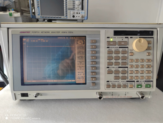 8 GHz High Dynamic Range Vector Network Analyzer VNA Advantest R3767CH