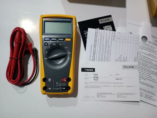 Fluke 177/177C True-RMS Digital Multimeter 1000V 10A 6000 Count Backlight CAT IV 600V CAT III 1000V