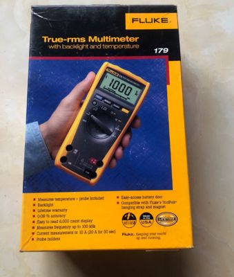 Fluke 179 True-RMS Digital Multimeter 1000V 10A 6000 Count Backlit Temp CAT IV 600V CAT III 1000V